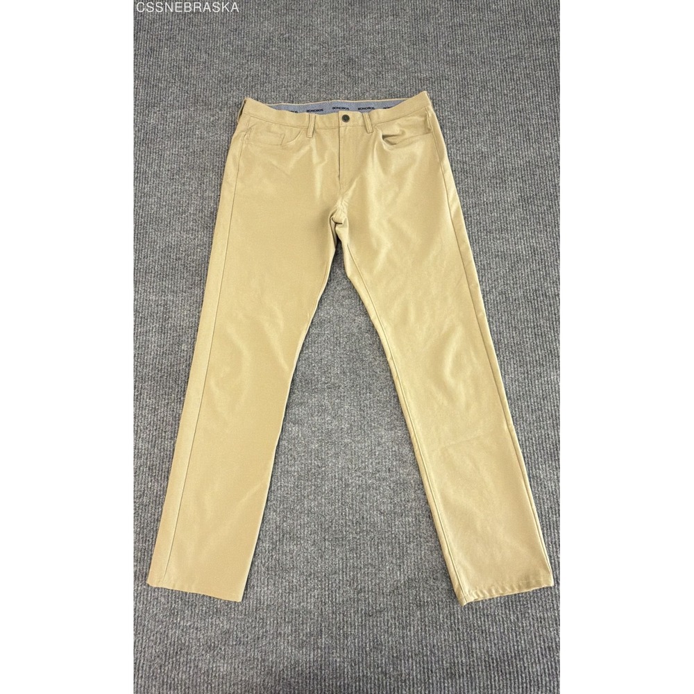 Bonobos Mens Tan Recycled Polyester Performance Golf Pants 35x34 GPT10994S-1074K